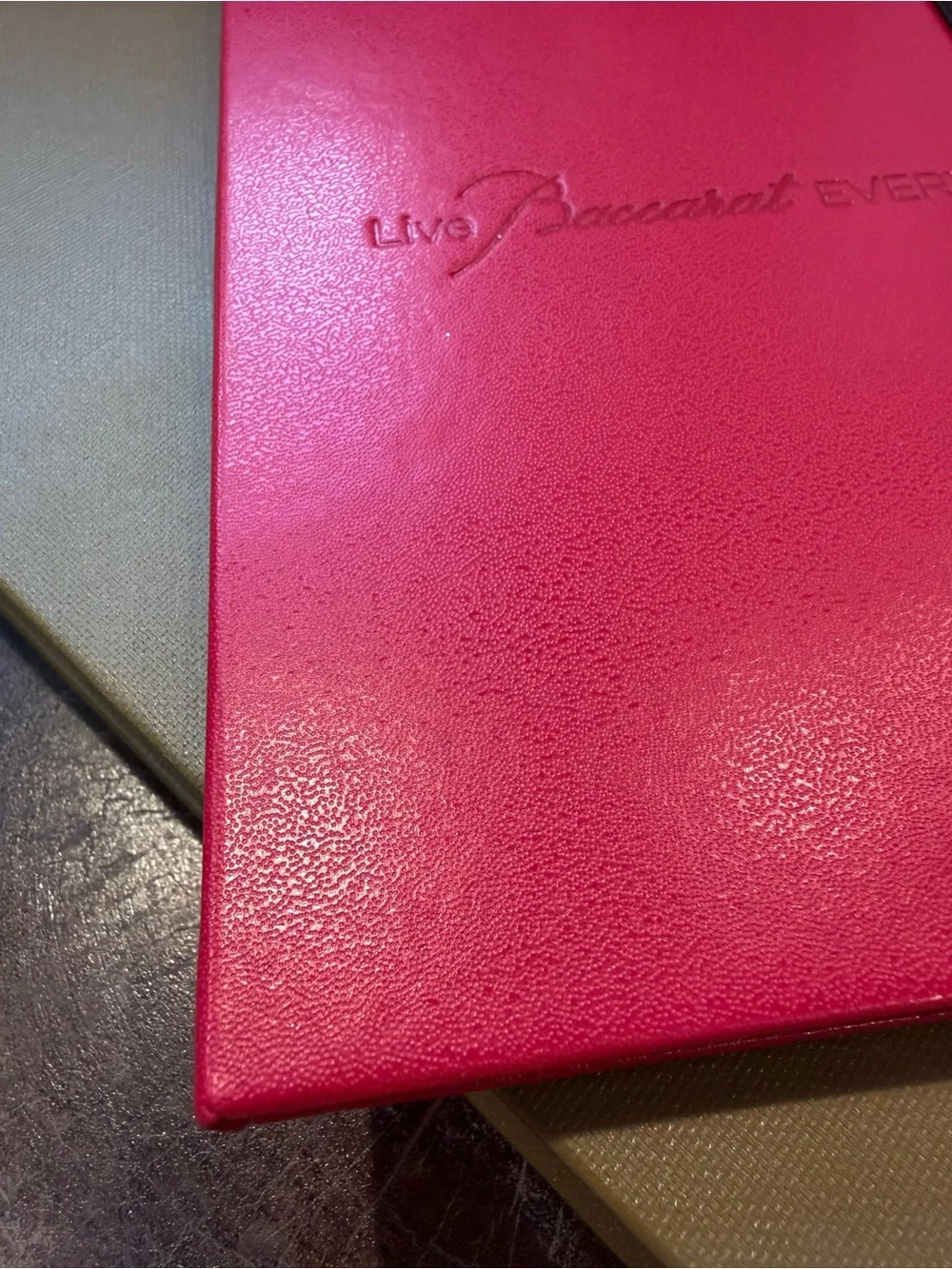 Baccarat Live Baccarat Everyday 2022 Promotional Gift Journal Notebook Rare